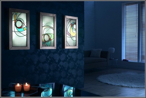 Modern Stained Glass Light Boxes